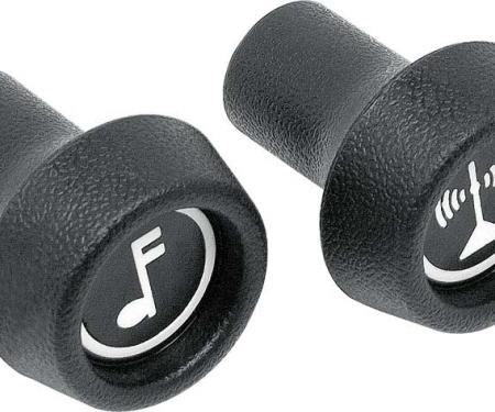 OER 1971-78 Chevrolet, Pontiac, Oldsmobile, Radio Control Knobs, Volume and Tuning, Pair 330107