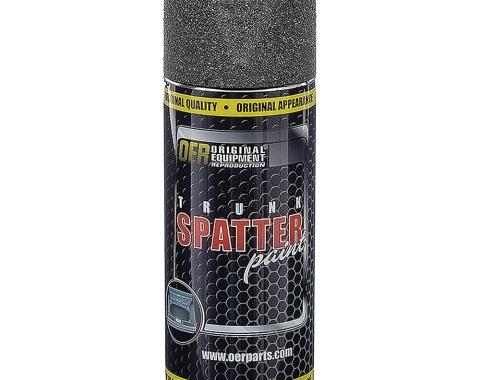 OER 1958-69 Trunk Spatter Paint, Black / Aqua, Aerosol Can, Net Weight 11 oz., K51499