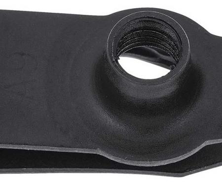 OER U-Nut, M6 - 1.0, Panel Range .030" to .160", Center of Hole to Edge: 17/32", Black Phosphate, Each 11503957