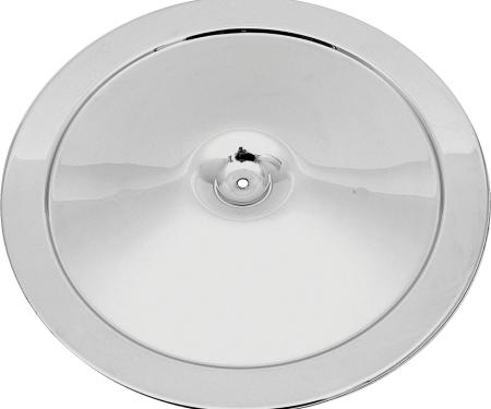 1970 Chevrolet, Open Element Chrome Air Cleaner Lid, 14", with Square Imprint, GM Licensed