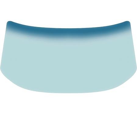OER 1963-67 Chevrolet Corvette, Front Windshield Glass, Coupe & Convertible, Light Green Tint, with Blue/Green Upper Shaded Band DW0636T