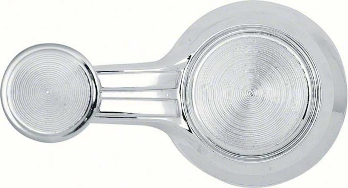 OER 1965-66 Corvette, Impala, 442, 98, Cutlass, Delta 88, Vent Window Crank Handle, Chrome Knob, C-Clip, Each 4468653