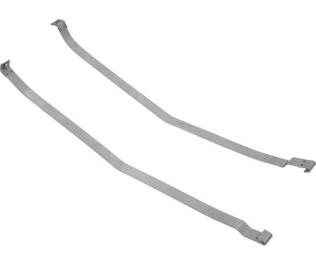 1975-77 Chevrolet Corvette, Fuel Tank Mounting Straps, Stainless Steel, Pair