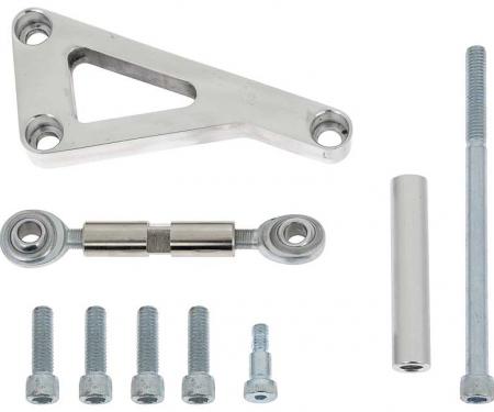 OER 1969-76 Chevy, Alternator Bracket Set, with Small Block, Long Water Pump, Polished Chrome 153663