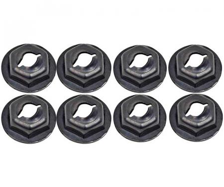 OER Speed Nut for 1/8" Stud - Self Threading - 8 Piece Set - with Rubber Pad *R401