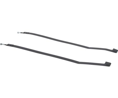 OER 1978-1982 Chevrolet Corvette, Fuel Tank Mounting Straps, EDP Coated, Galvanized Steel YC111259