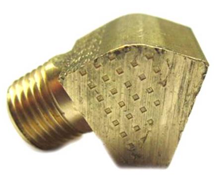 1957-81 GM, Pontiac, Firebird, Oil Sender Unit, Fuel Line, 45&deg; Brass Elbow