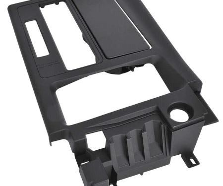 1994-96 Corvette C4, Console Shift Plate, Automatic, Black Rubber Coated