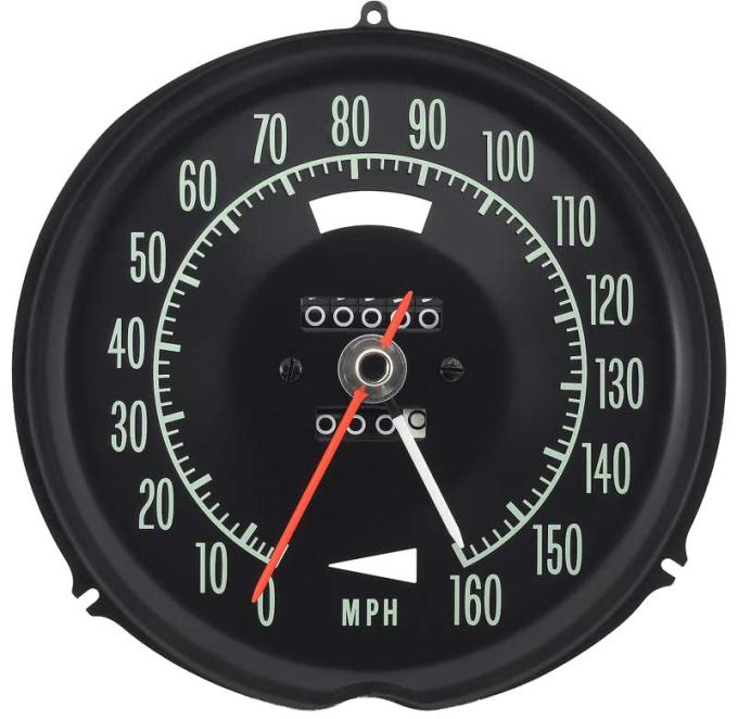 OER 1968 Chevrolet Corvette, 160 Mph Speedometer, with Speed Warning 6480910
