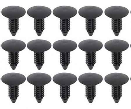 OER GM, Chrysler, Ford, Nylon Retainer Clip, Push-In, 11/16" Head Diameter, 5/16" Stem Diameter, 13/16" Stem Length, 25 Piece Set *C15319