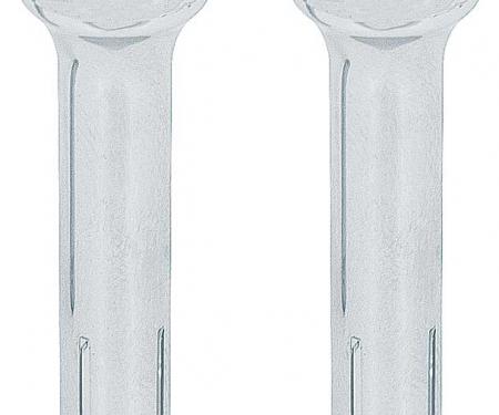 OER 1965-91 GM, Chrome Door Lock Knobs, Pair, for Various Buick, Chevy, GMC, Pontiac, Oldsmobile Models 9813799