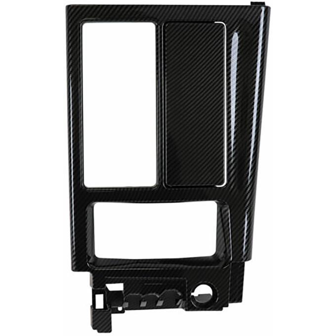 OER 1994-96 Corvette C4, Console Shift Plate, 6-Speed Manual Trans, Black Carbon Fiber Finish 10161884C