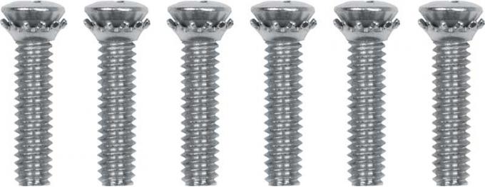 OER 1955-60 Chevy Bel Air, Corvette, Impala, Biscayne, El Camino, Door Striker Screw Set, 6 Piece Set TF400430