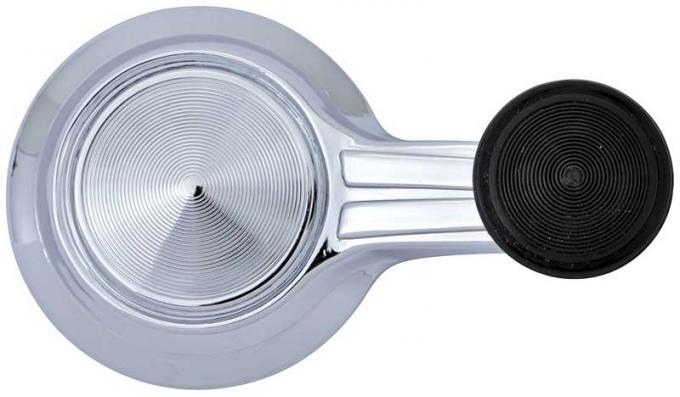 OER 1965-66 Chevy Biscayne, Bel Air, Vent Window Crank Handle, Chrome, with Black Knob 748714