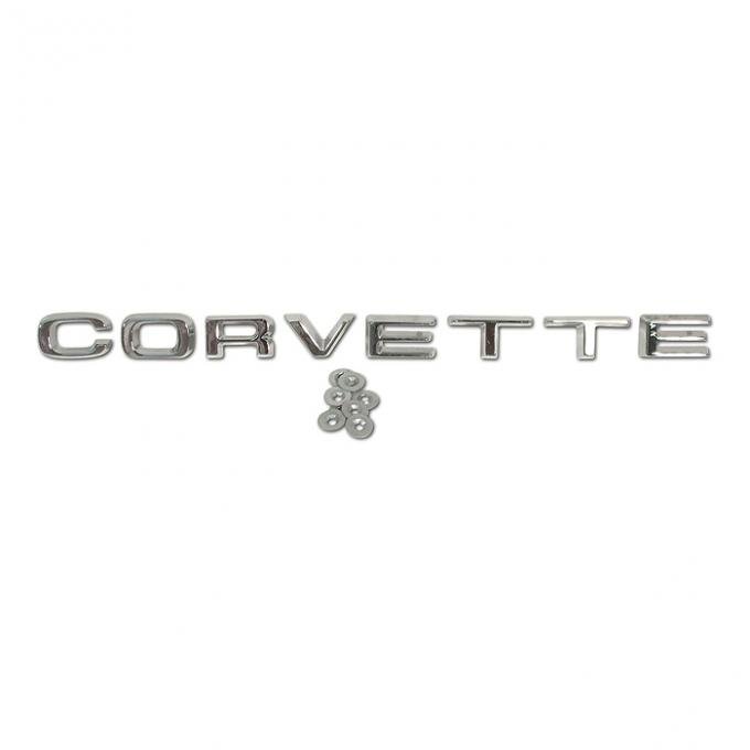 Corvette Rear Bumper "Corvette" Letters, 1974-1975