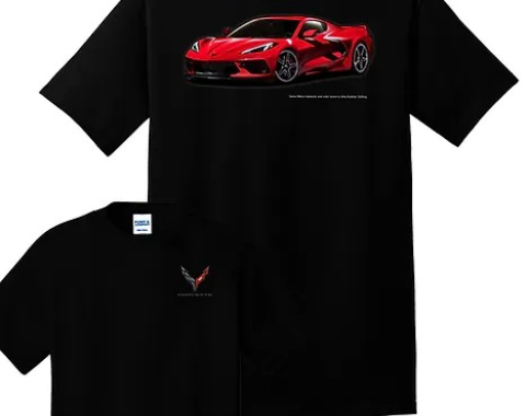 Port & Company Torch Red C8 Corvette T-Shirt