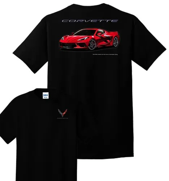 Port & Company Torch Red C8 Corvette T-Shirt